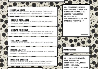 Escuela de Psicología realiza conversatorio “Lógicas del Contagio: cuidados, afectos y política”