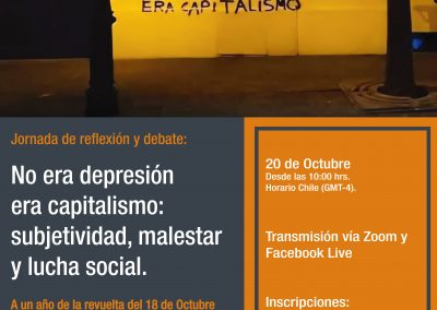 Escuela de Psicología Usach realiza Jornada de Reflexión y Debate “No era depresión, era capitalismo: subjetividad, malestar y lucha social”